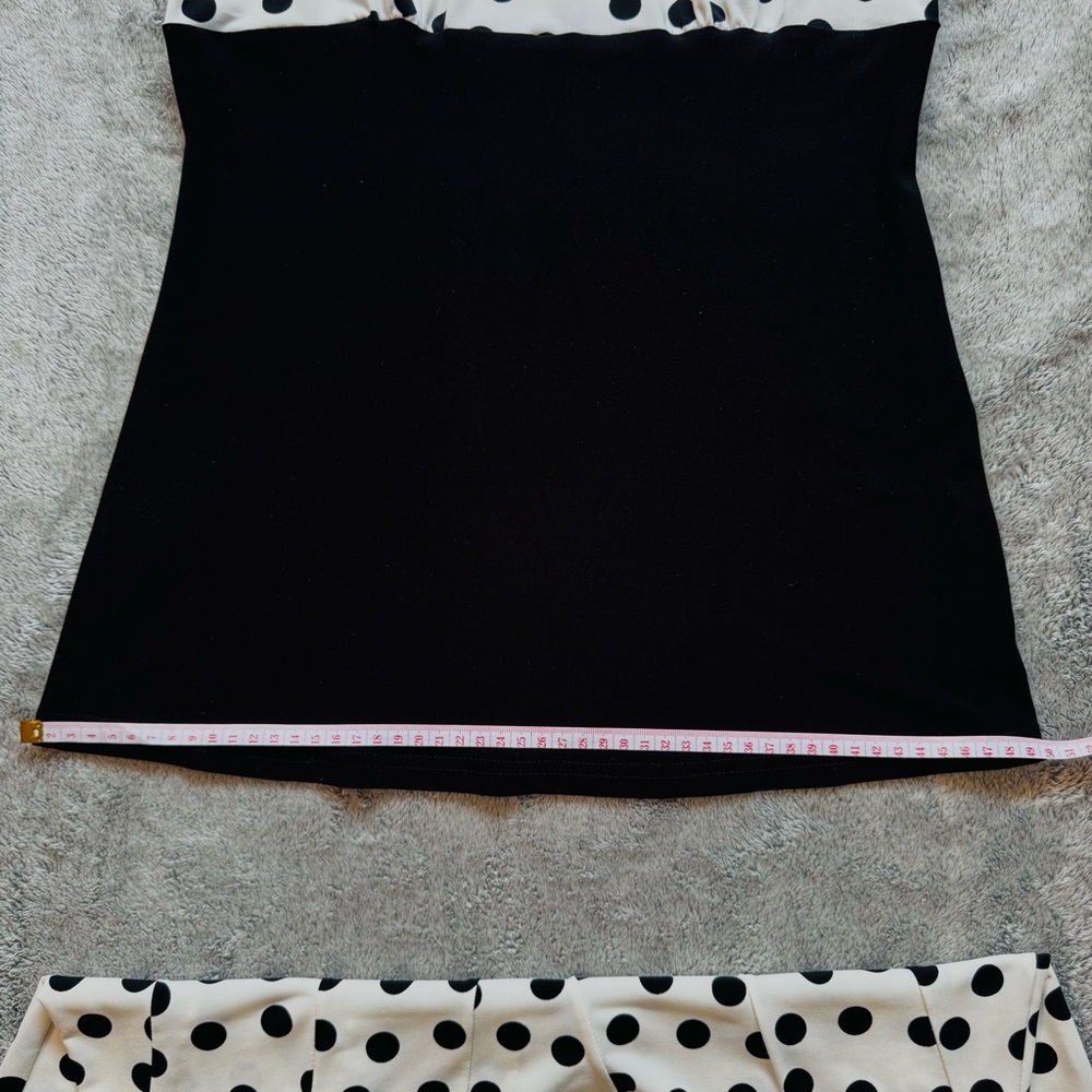 Vintage Joseph Ribkoff Parisian Black/White Polka Dot Set - Stretchy - Fits S:M - Picture 8 of 10